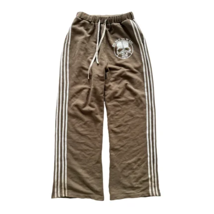 Peace in war “skull” sweatpants (brown)
